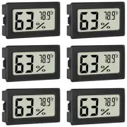 Humidity Meter Indoor Thermometer 6-Pack Mini Digital Thermometer Hygrometer ...