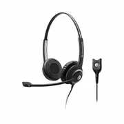 EPOS - Sennheiser SC 260 Wide Band Binaural headset with Noise Cancelling mic - high impedance for standard phones, Easy Disconnect