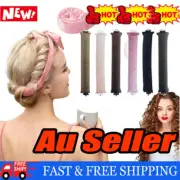 Reusable Curling Rod Lazy Hair Curlers Headband Sleep Overnight AU