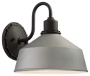 The Great Outdoors 71242 Mantiel 1 Light 10"W Dark Sky Outdoor - Silver