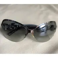 在飛比找蝦皮購物優惠-保證正品 Gucci 銀框 黑色漸層 鏡片 太陽眼鏡