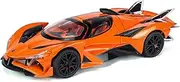 Toy Cars Apo Project EVO Model 1:24 Metal Diecast Car Toys with Light and Sound Pull Back Car for 3 4 5 6 7 Year Old Boys (Orange)