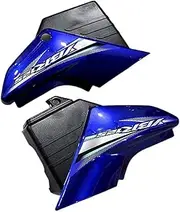 Motorcycle Battery & Tool Side Panels Compatible with Yamaha Jianshe YBR125 YBR 125cc 2007 2009 2010 Right Left Plastic Body Side Covers(Blue)
