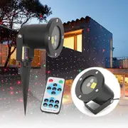 Christmas Star Projector Stage Light Waterproof R&amp;G Laser LED Remote Control Outdoor Landscape Lamp Christmas Decorations Clearance Christmas Ligh