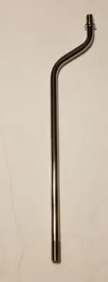 10" FIGURINE 2" OFF SET LAMP PIPE NICKEL PLATED FINISH 1/8IP THREAD PIPE10NG