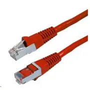 Dynamix PLR-AUGS-1 Cat6A RJ45 Patch Lead - 1m - Red S/FTP - Shielded - 10G - 26AWG - 500MHz - Slimline - Gold Plated [PLR-AUGS-1]