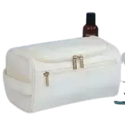 Leather Toiletry Bag for Men and Women Hanging Dopp Kit Travel Toiletry Bag Large Cosmetic Bag, T
