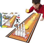 Tabletop Golf Game - Tabletop Shuffleboard - Fun Tabletop Golf Game for Kids, Portable Educational Table Bowling Game