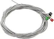 Yardwe 1 Set Durable Stainless Steel Bass Strings for Instrument Repair and Replacement High Durability Fine Workmanship for Bass Maintenance and String Replacement