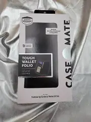Casemate Genuine Leather Wallet Folio Case for Samsung Note 10 & Note 20 - Black