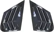 Compatible with Kia Optima K5 Sedan 2016-2019 Car Rear Louver Window Side Shutter Cover Trim Sticker Vent Scoop ABS Carbon Fiber Accessories(Glossy Black)