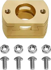 Create idea 18mm Square Brass Coupling Square Brass Coupler 3D Printer Coupling Parts T8 Z Axis Coupling Compatible with Creality CR10 CR10S Pro 3D Printers