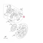 YAMAHA 原廠 FORCE 155 消光灰 後煞車卡鉗 卡鉗總成 料號：BH6-F580W-30