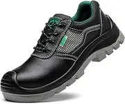 [BIAJIAZHUA] Steel Toe Boots Anti-Puncture Anti-Smash Anti-Colision, Safety Shoes for Women Comfortable, Work Shoes for Men Steel Toe Slip Resistant, Steel Toe Shoes Insulation(9.5)
