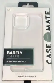 Case-Mate - Barely There - Case iPhone 12 Pro Max (5G) - Ultra Slim - Clear