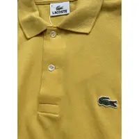 在飛比找蝦皮購物優惠-Lacoste 男士黃色 polo 衫 - 尺寸 3