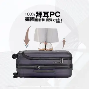 【eminent 萬國通路】20吋 KJ10 德國拜耳PC行李箱 可加大 商務箱(1/9開、耐衝擊、附原廠保護套)