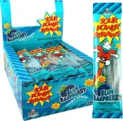 Sour Power® Candy Straws, Blue Raspberry, 1.75 oz (Pack of 24)