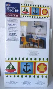 Plaid Stencil Decor Multi Layer Borders