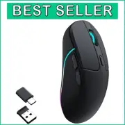 Versatile Wireless Mouse with 26K DPI, Ergonomic Design, Ideal for PC & Laptop
