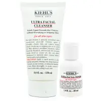 在飛比找PChome24h購物優惠-KIEHLS 契爾氏 冰河保濕潔面乳 150ml 加贈冰河保