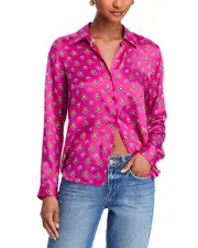 L'Agence Tyler Long Sleeve Silk Blouse