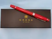 Cross Bailey Light Rolling Ball Pen Red Rouge & Chrome NEW AT0745-7