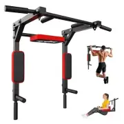 syzythoy Multifunctional Wall Mounted Pull Up Bar Chin Up barDip Station for ...