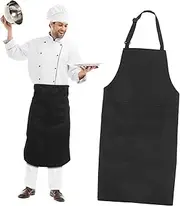 [Homoyoyo] 2 Pcs Bib Aprons for Cooking Dish and Painting Stylish Easy Aprons for Men and Women for Kitchens Salons and Studios