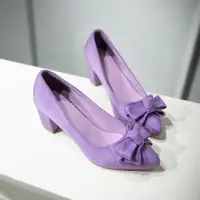 在飛比找Yahoo!奇摩拍賣優惠-現貨熱銷-高跟鞋 瑪麗珍鞋韓版2017春季中跟粗跟大碼單鞋工