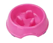 2pcs Pet Dog Bowls Puppy Dog Food Water Feeder Bowls Slow Eating Exercise Dog Dish Pet Container Pet Feeder Bowls Supplies - D