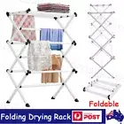 Clothes Rack Towel Hanger Airer Drying Horse Laundry Foldable Free Stand Plastic