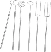OHPHCALL 1Set Stainless Steel Chocolate Dipping Fork Lightweight Portable Culinary Tools for Chocolate Hot Pot Cheese Fondue Easy to Clean Store for Events