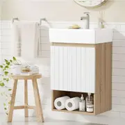 445mm Cefito Vanity Unit Basin Bathroom Cabinet Storage Wall Hung Sink White