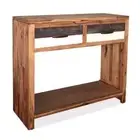 vidaXL Console Table Solid Acacia Wood 86x30x75 cm 2BB