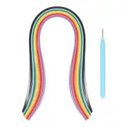 Paper Quilling Strips, 15.4" 5mm 26 Colors with Pen(Multicolor, 260 Strips)