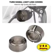 Smoke Turn Signal Lens Fit For Harley Sportster XL Dyna FXR FXD Softail Custom
