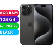 Apple iPhone 15 Pro (128GB, Black) - Refurbished (Excellent)