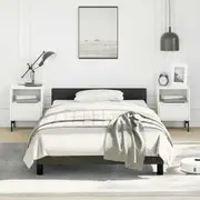vidaXL Bed Frame without Mattress Black King Single Size Faux Leather