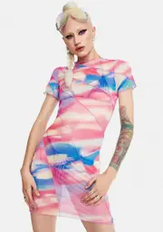 Highway To Heaven Mesh Dress
