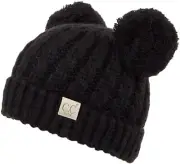 C.C Exclusives Children Kid Double Pompom Knitted Beanie for Kids
