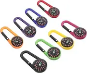 Outanaya Carabiner Compass Mini Compass Keychain Emergency Camping Gear Hiking Mountaineering Keychain