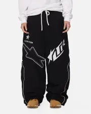 [LOITER] Loiter Motocross Parachute Pants Black - Size M M Black