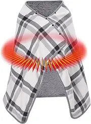 USB Electric Blanket,Cozy Blanket - Electric Heated Blanket Lightweight Cozy Blanket with 3 Heating Levels and 3 Timer Auto Off for Car Truck