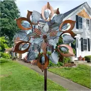 Wind Spinner Metal Large Sculpture Kinetic Outdoor Garden Yard Lawn Decoration