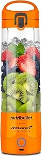 [NutriBullet] Portable Blender in Collaboration with McLaren Formula 1 Team - Papaya - Leak Proof Lid for Travel - Powerful Extractor Blade - USB-C Charging - Over 15 Mixing Cycles