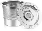 CASABREWS Reusable K Cups Coffee Pods for Keurig, Universal Stainless Steel Refi