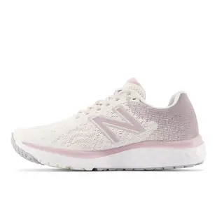 New Balance 紐巴倫 Fresh Foam 680v7 慢跑鞋 女款 寬楦 奶油粉／湖水綠 W680RP7