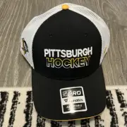Fanatics Pittsburgh Penguins Hat Authentic Pro Adjustable OSFM Black Mesh