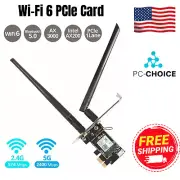 WiFi 6 Mini PCI-E Wireless Network Card Tri-band AX3000 WiFi Bluetooth Adapter